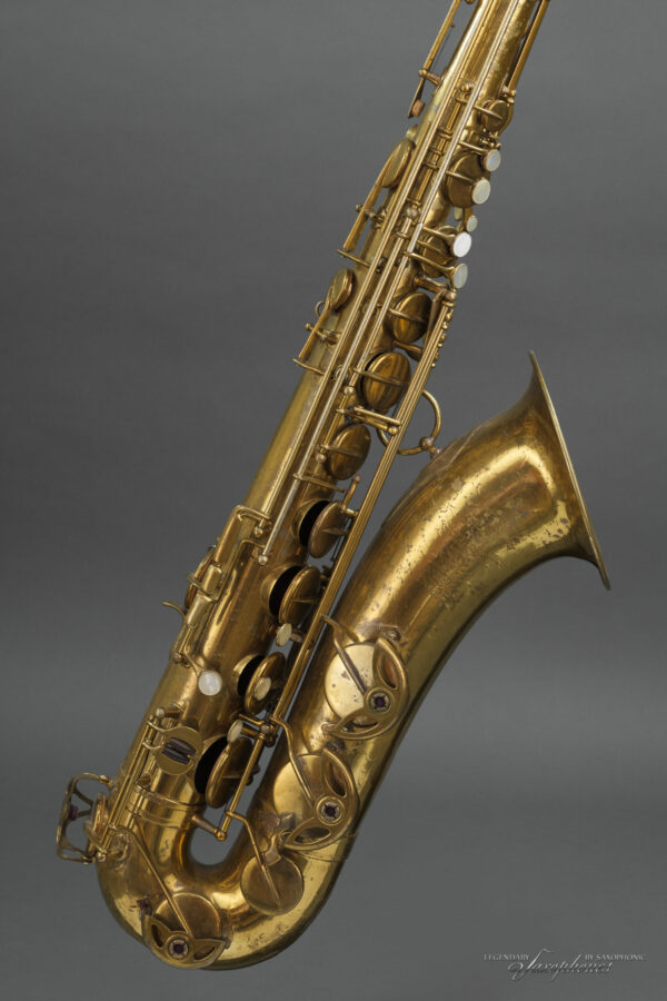 **Vorrätig** 1937er SELMER Balanced Action Tenorsaxophon, #23569, vergoldeter S-Bogen