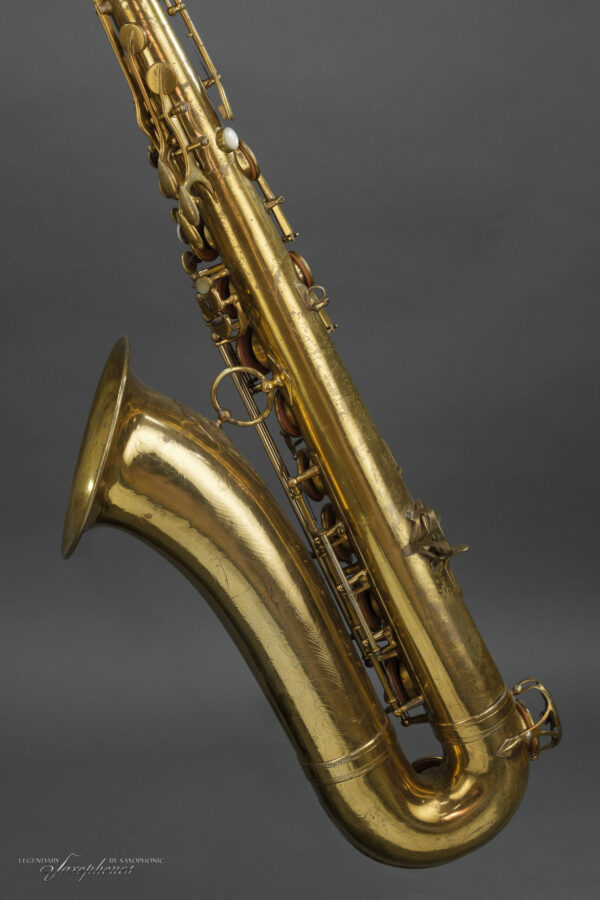**Vorrätig** 1937er SELMER Balanced Action Tenorsaxophon, #23569, vergoldeter S-Bogen