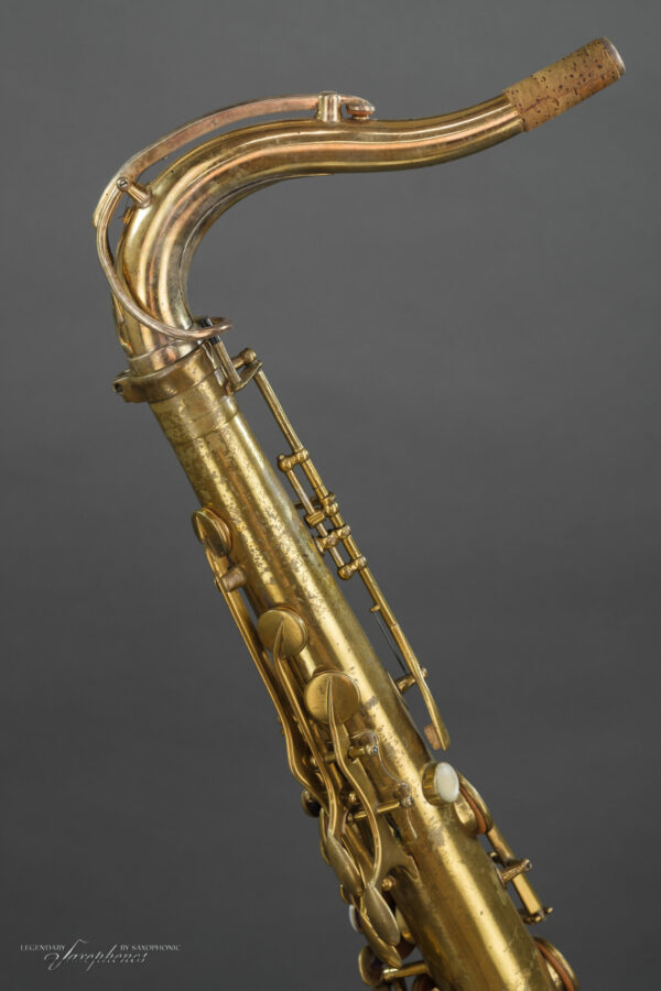 **Vorrätig** 1937er SELMER Balanced Action Tenorsaxophon, #23569, vergoldeter S-Bogen