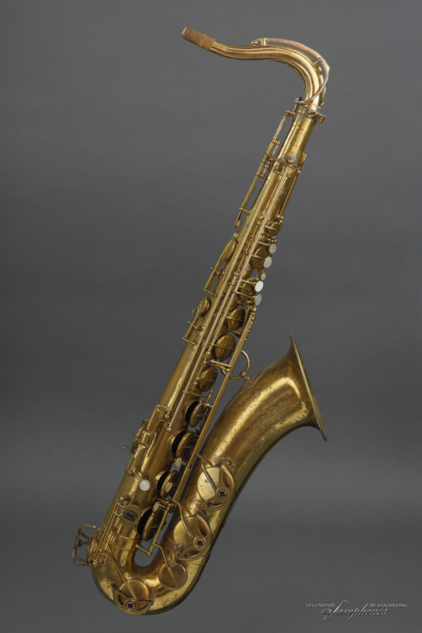 **Vorrätig** 1937er SELMER Balanced Action Tenorsaxophon, #23569, vergoldeter S-Bogen