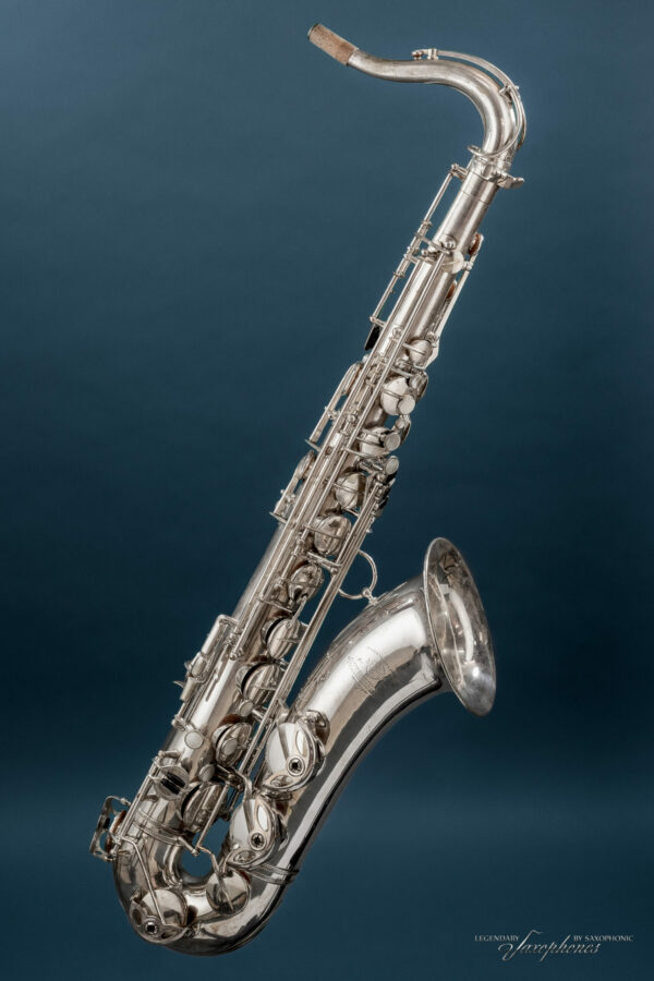 **Vorrätig** Versilbertes SELMER Balanced Action Tenorsaxophon, 32876 von 1946