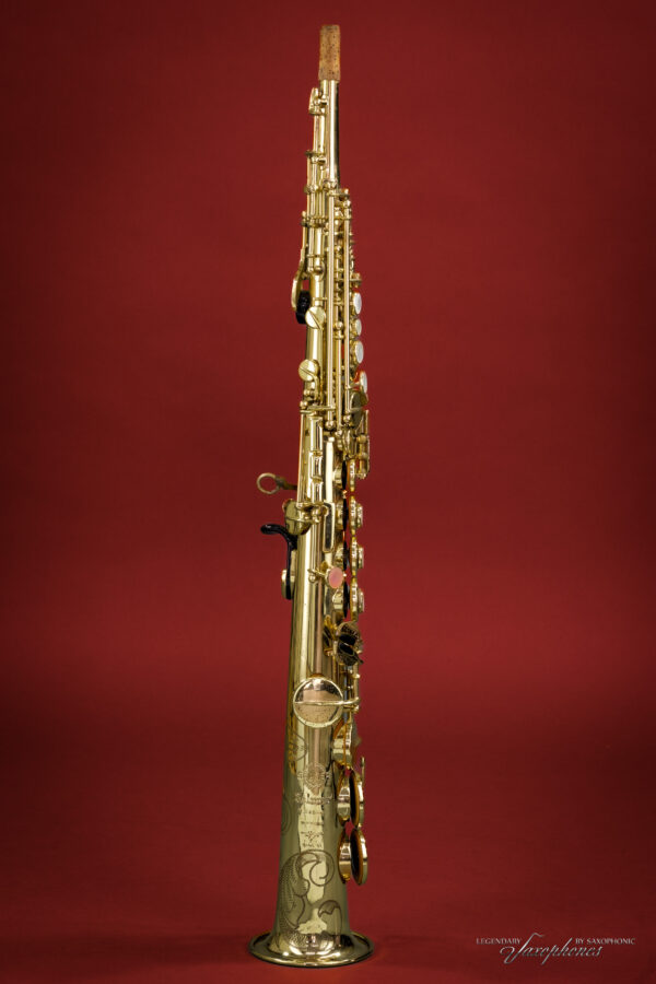 1975er SELMER Mark VI Sopransaxophon, lackiert, Gravur, hoch-F#