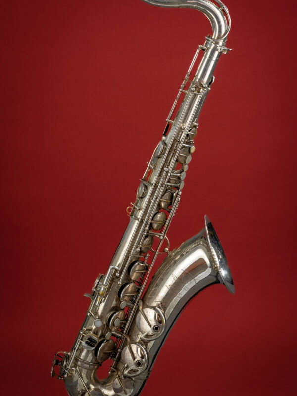 1947er SELMER Super Action (SBA) Tenorsaxophon, versilbert, generalüberholt