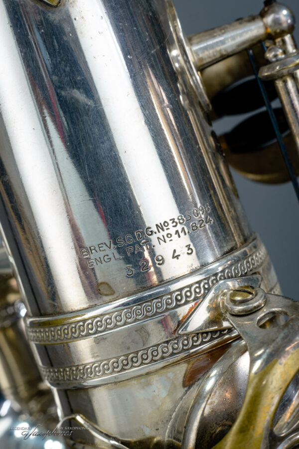 Alto Saxophone SELMER Balanced Action silver-plated versilbert Gravur engraving 1946 #32943