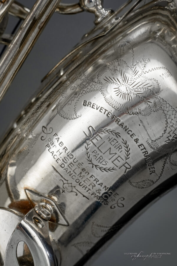Alto Saxophone SELMER Balanced Action silver-plated versilbert Gravur engraving 1946 #32943