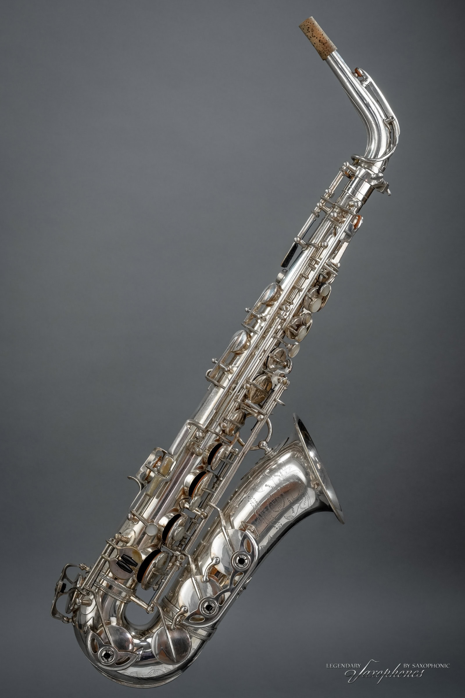 Silver Stein Estro A.sax 第3世代 1946 SELMER Balanced Action Alto Saxophone, silver-plated with