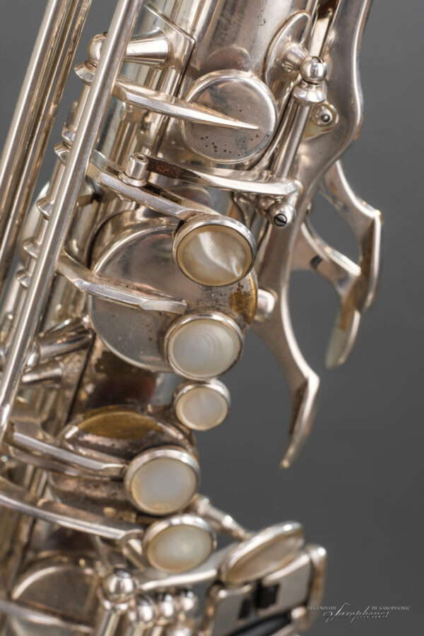 1971er SELMER Mark VI Tenorsaxophon versilbert, hoch-F#, eines unserer besten Hörner, #193522