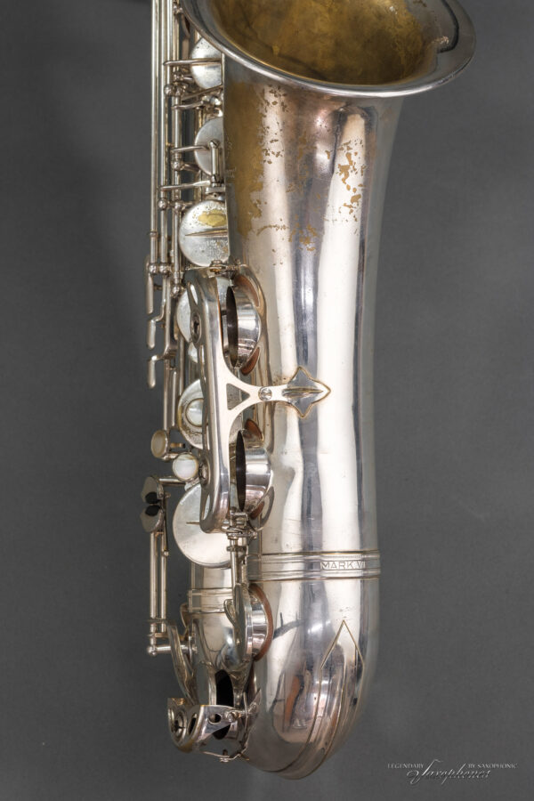 1971er SELMER Mark VI Tenorsaxophon versilbert, hoch-F#, eines unserer besten Hörner, #193522