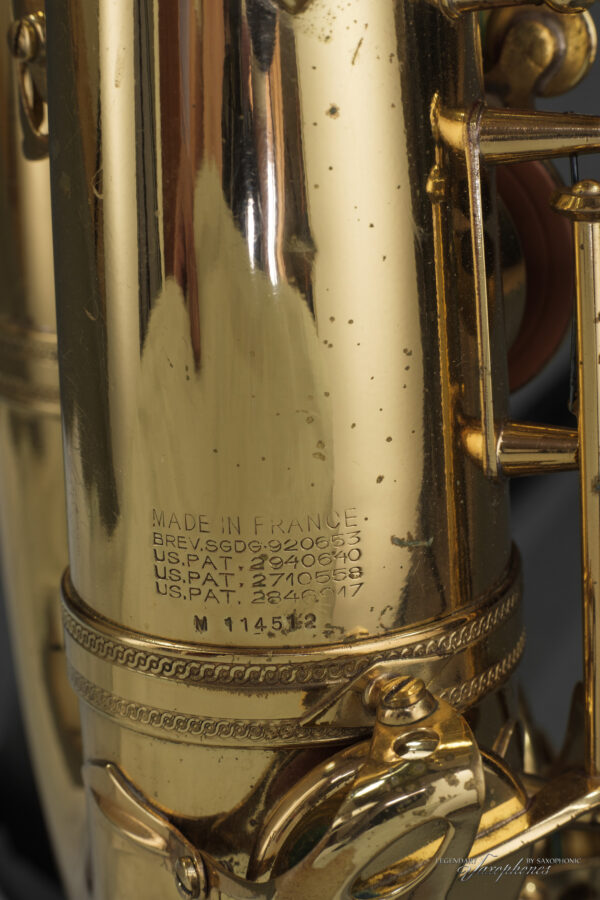Tenor Saxophone SELMER Paris Mark VI lacquered lackiert engraving Gravur 1964 #114512