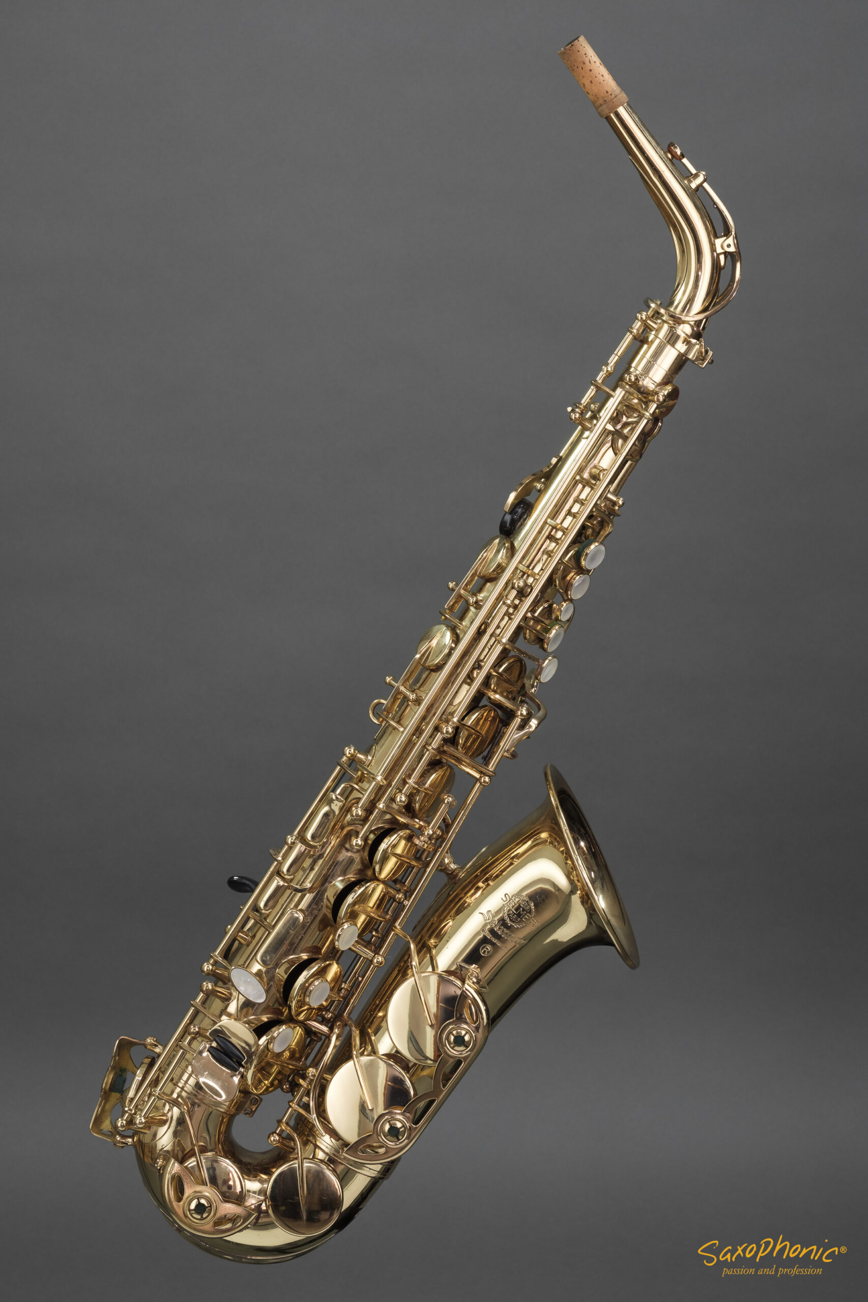 Alto Saxophone SELMER Mark VII refurbished generalüberholt high F# hoch-F# gold lacquer #307053